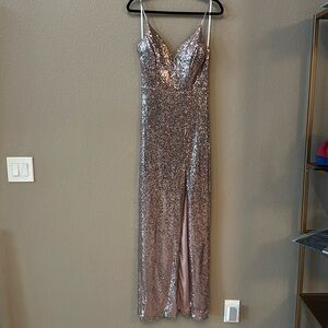 B. Smart pink sequin gown size 13/14